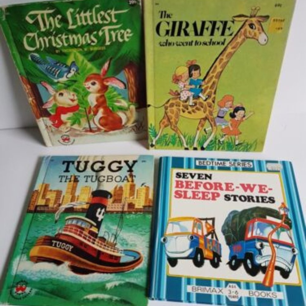 Wonder & Other Vintage Children's Book Lot Hardcover Tuggy (4)